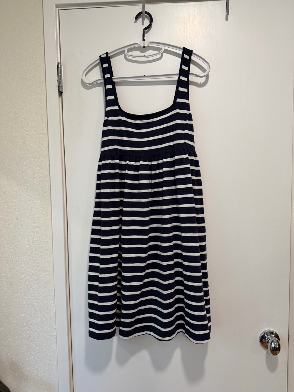 Nation LTD Navy & White Striped Tank Dress